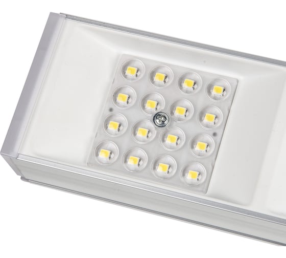 Светодиодный накладной светильник Uniel Ulo-el120b-100w/4000k/k silver linkable соединяемый, белый свет (4000k), корпус серебристый, угол 60 градусов. UL-00010693