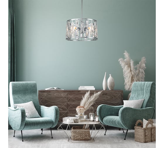Подвесной светильник ESCADA 2102/4S Е27*60W Chrome 2102/4S Chrome