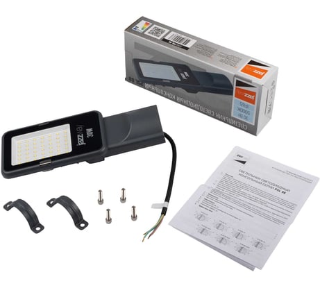 Светодиодный светильник Jazzway PSL 08 30Вт 5000К GR 120град. уличный консольный ДКУ IP65 5045767