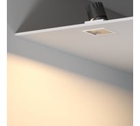 Потолочный светодиодный светильник Elektrostandard 10w 3000k 25091/led белый/хром a064615