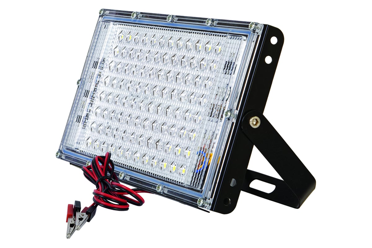 Светодиодный низковольтный прожектор GLANZEN FAD-0030-30-12V с зажимами ...