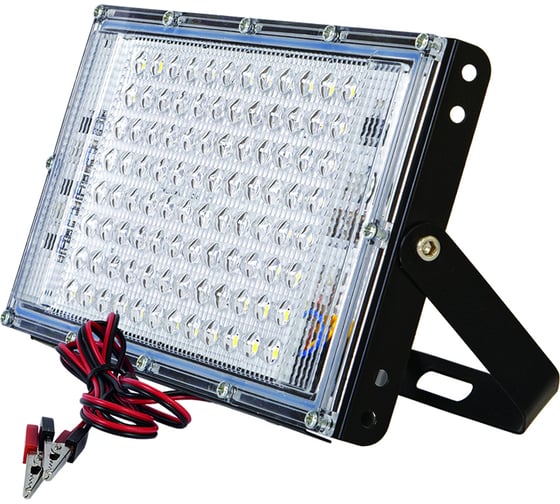 Светодиодный низковольтный прожектор GLANZEN FAD-0030-30-12V с зажимами "крокодил" КА-00009083