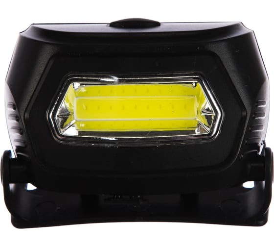 Налобный аккумуляторный фонарь, черный, COB 3Вт, 3 режима, пластик Ultraflash LED5359 13803