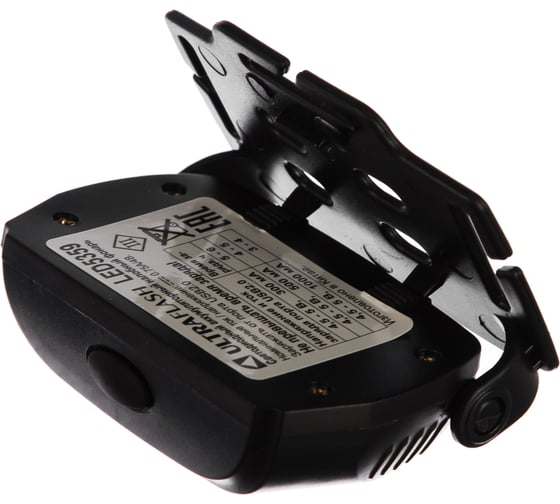 Налобный аккумуляторный фонарь, черный, COB 3Вт, 3 режима, пластик Ultraflash LED5359 13803