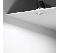 Потолочный светодиодный светильник Elektrostandard 10w 4000k 25091/led белый/хром a064614