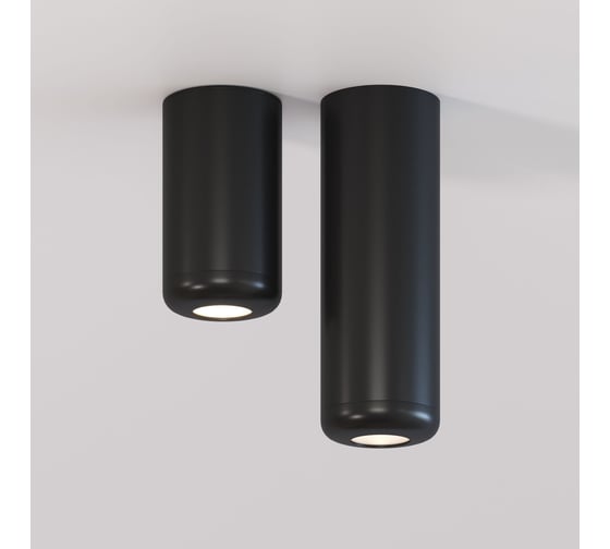 Накладной светодиодный светильник Elektrostandard onde 10w 4000k 25044/led чёрный a064194