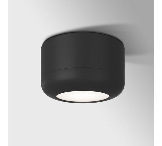 Накладной светодиодный светильник Elektrostandard onde 15w 4000k 25046/led чёрный a064198 1