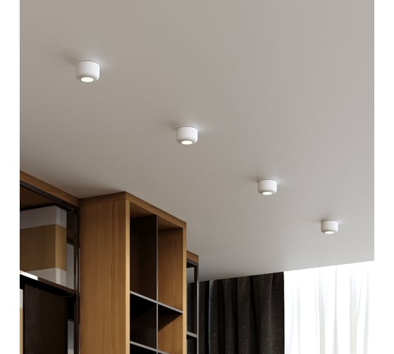 Встраиваемый светодиодный светильник Elektrostandard onde 7w 4000k 25088/led белый a064201
