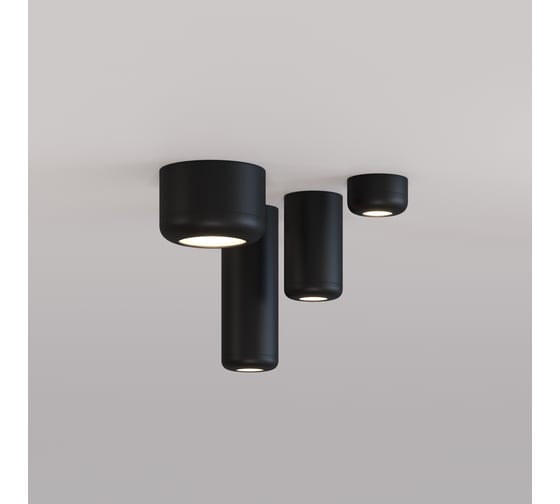 Встраиваемый светодиодный светильник Elektrostandard onde 7w 4000k 25088/led чёрный a064200