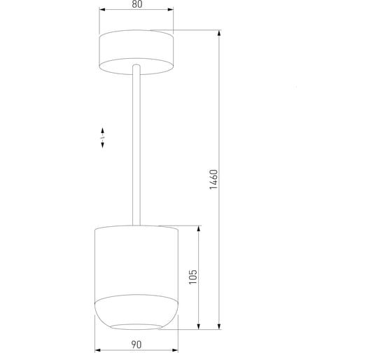 Подвесной светодиодный светильник Elektrostandard onde 15w 4000k 50249 led чёрный a064202