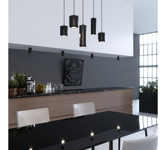 Подвесной светодиодный светильник Elektrostandard onde 15w 4000k 50249 led чёрный a064202
