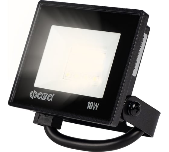 Светодиодный прожектор ФАZА СДО-20 10Вт 6500К IP65 230В BL ДО прозр. закален. стекло 5047242