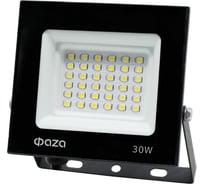 Светодиодный прожектор ФАZА СДО-20 30Вт 6500К IP65 230В BL ДО прозр. закален. стекло 5047280