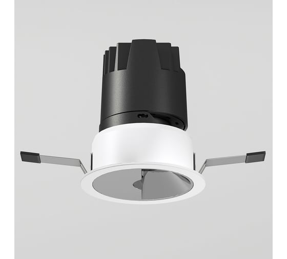 Потолочный светодиодный светильник Elektrostandard 10w 3000k 25090/led белый/хром a064612