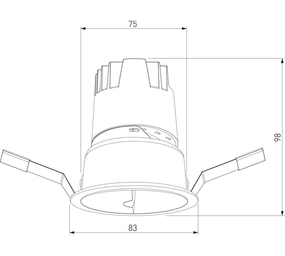 Потолочный светодиодный светильник Elektrostandard 10w 3000k 25090/led белый/хром a064612