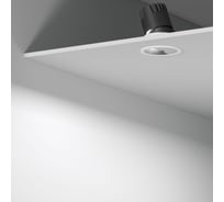 Потолочный светодиодный светильник Elektrostandard 10w 4000k 25090/led белый/хром a064611