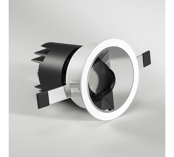 Потолочный светодиодный светильник Elektrostandard 10w 4000k 25090/led белый/хром a064611