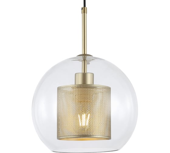 Подвесной светильник ESCADA 380/1S E27*60W Satin gold 380/1S Gold 1