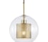 Подвесной светильник ESCADA 380/1S E27*60W Satin gold 380/1S Gold 1