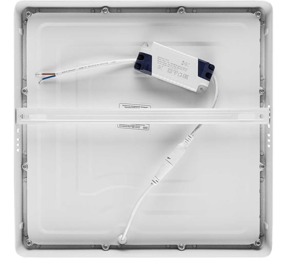 Накладной светодиодный светильник TDM ELECTRIC Даунлайт НАРОДНЫЙ СПО квадрат, белый, алюминий, 24Вт, 3000К SQ0329-4209