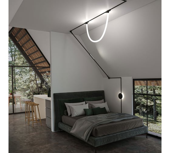 Магнитный трековый светильник ARTE LAMP rapid A6163PL-1BK