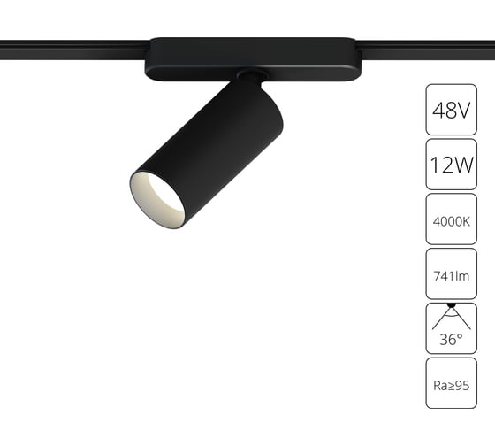 Магнитный трековый светильник ARTE LAMP rapid A6158PL-1BK
