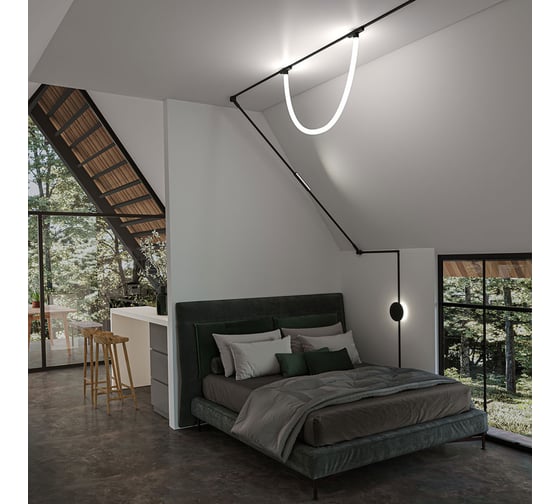 Магнитный трековый светильник ARTE LAMP rapid A6167PL-1BK