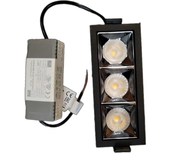 Светодиодный встраиваемый светильник FIBERLI XL003-3T(W) 12130305