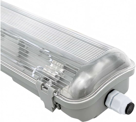Пылевлагозащищенный светильник EKF ДСП-3004 под LED лампу 2хT8 1200мм PROxima TPL-3004-2x120