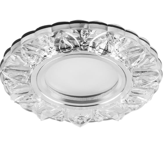 Встраиваемый потолочный светильник FERON с белой LED подсветкой, прозрач, CD908 MR16 G5.3 28891 1