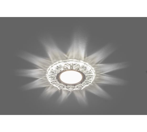 Встраиваемый потолочный светильник FERON с белой LED подсветкой, прозрач, CD908 MR16 G5.3 28891