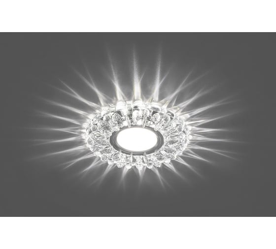 Встраиваемый потолочный светильник FERON с белой LED подсветкой CD914 MR16 G5.3 прозрачный 28985