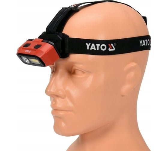 Налобный аккумуляторный фонарь YATO 800лм (датчик движения ) YT-08594 382708594 092 1