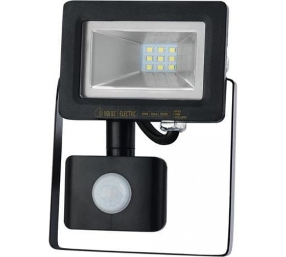 Светодиодный прожектор HOROZ ELECTRIC с датчиком движения PUMA/S-10 068-004-0010 10W Черный 6400K 175-250V HRZ33002944 1