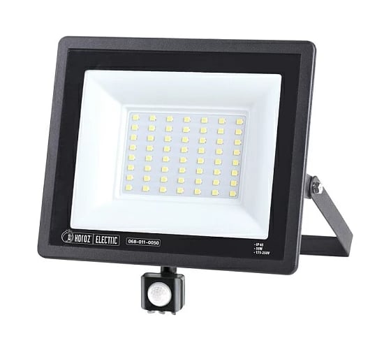 Светодиодный прожектор HOROZ ELECTRIC С ДАТЧИКОМ ASLAN/S-50 068-011-0050 50W Черный 6400K 175-250V HRZ01001162