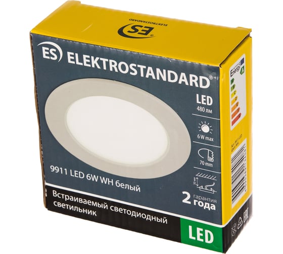 Встраиваемый светильник Elektrostandard 9911 LED 6W WH белый a043163
