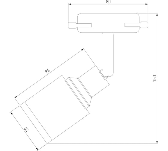 Потолочный светодиодный светильник Elektrostandard LTB31 Molly Черный 7W 4200K a043140