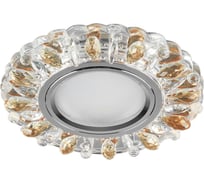 Встраиваемый потолочный светильник FERON со светодиод подсветкой, хром, CD916 28990