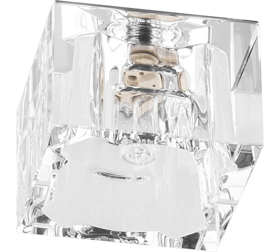 Встраиваемый потолочный светильник FERON JCD9 35W G9 с прозрач стеклом, хром, JD62 18861