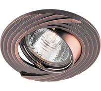 Встраиваемый потолочный светильник FERON MR16 G5.3 античная медь, поворот, DL6227 28962