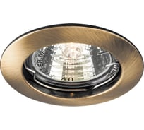 Встраиваемый потолочный светильник FERON MR16 G5.3 античное золото, DL307 15210