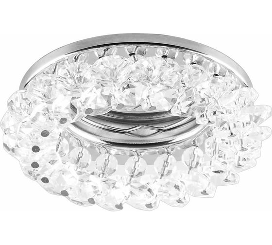 Встраиваемый потолочный светильник FERON MR16 G5.3 хром, без лампы, CD4141 19286