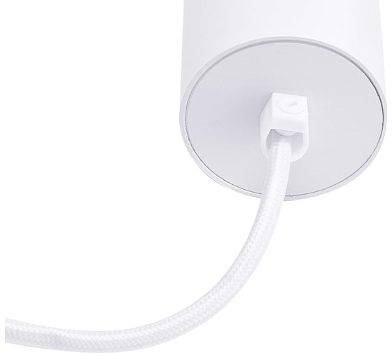 Подвесной светильник truEnergy с матовым кольцом под лампу GU10 D55xH280мм IP20 белый алюминий 21324