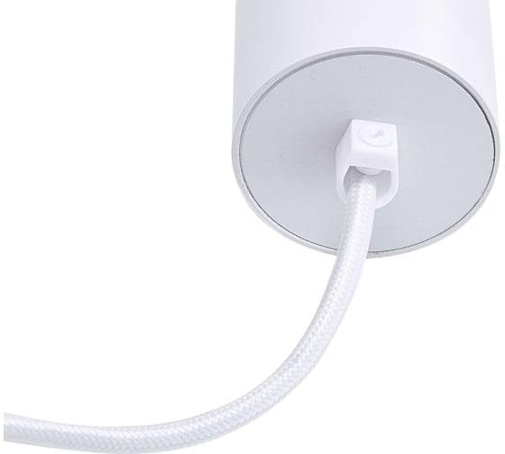Подвесной светильник truEnergy с матовым кольцом под лампу GU10 D55xH200мм IP20 белый алюминий 21322