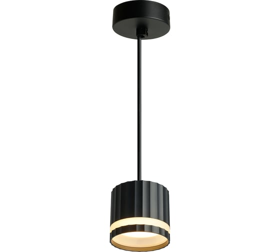 Потолочный светильник FERON barrel hl3698 olympus levitation 12w, 230v, gx53, черный, на подвесе 1,7 м, 48684