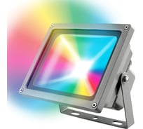 Светодиодный прожектор с пультом ДУ Uniel ULF-S01-30W/RGB/RC IP65 110-240В. UL-00001034