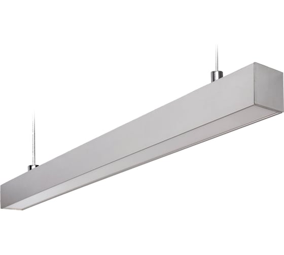 Подвесной линейный светодиодный светильник Uniel ULO-K10D 30W/5000K/L60 IP65 SILVER. UL-00004209