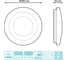 Светодиодный светильник Gauss накладной, 380x63, 24вт, 1560лм, ip20, 4000k, круглый динозавр,1/10 941411224D 6