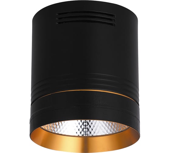 Светодиодный светильник FERON 20W, 1800Lm, 35 гр, черный с золотым кольцом, AL521 32466 1