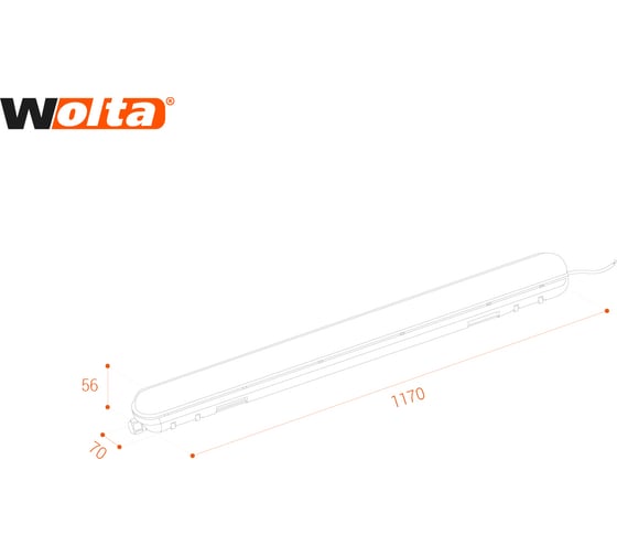 Светодиодный светильник WOLTA LWP36C-02